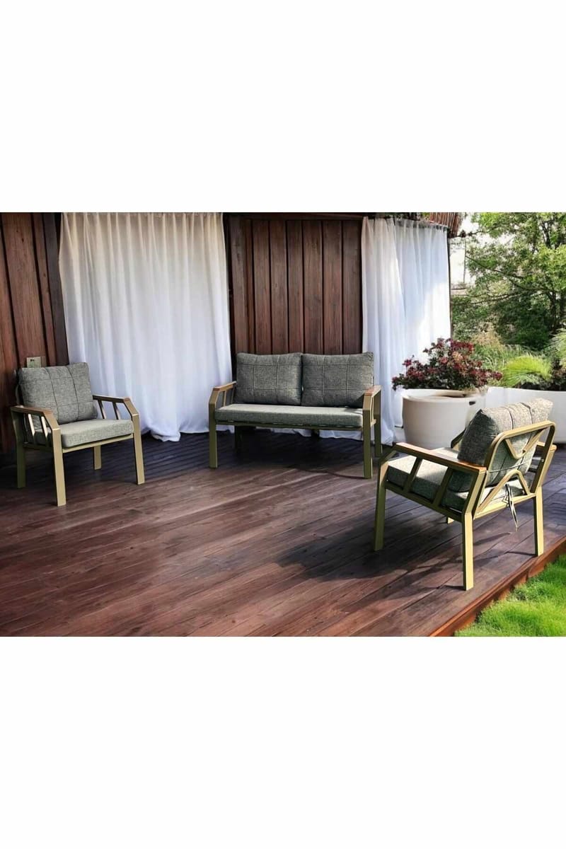 Garden Lounge Set Atelier Del Sofa Honninggrå - Havemøbler - Loungemøbler - Sofagrupper udendørs