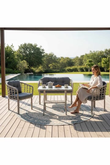 Garden Lounge Set Atelier Del Sofa Mørkegrå