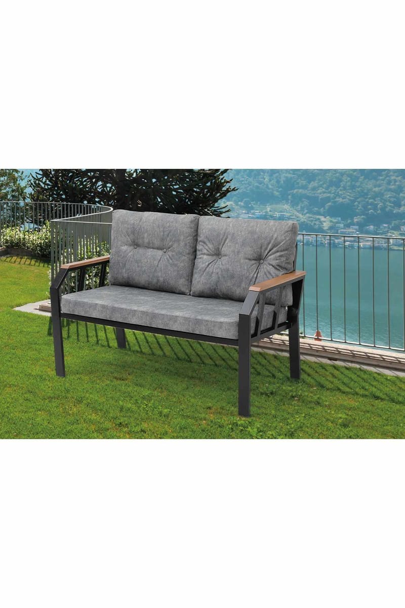 Garden Lounge Set Atelier Del Sofa Mørkegrå - Mørkegrå - Havemøbler - Loungemøbler - Sofagrupper udendørs