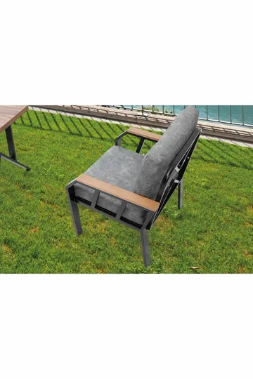 Garden Lounge Set Atelier Del Sofa Mørkegrå - Mørkegrå - Havemøbler - Loungemøbler - Sofagrupper udendørs