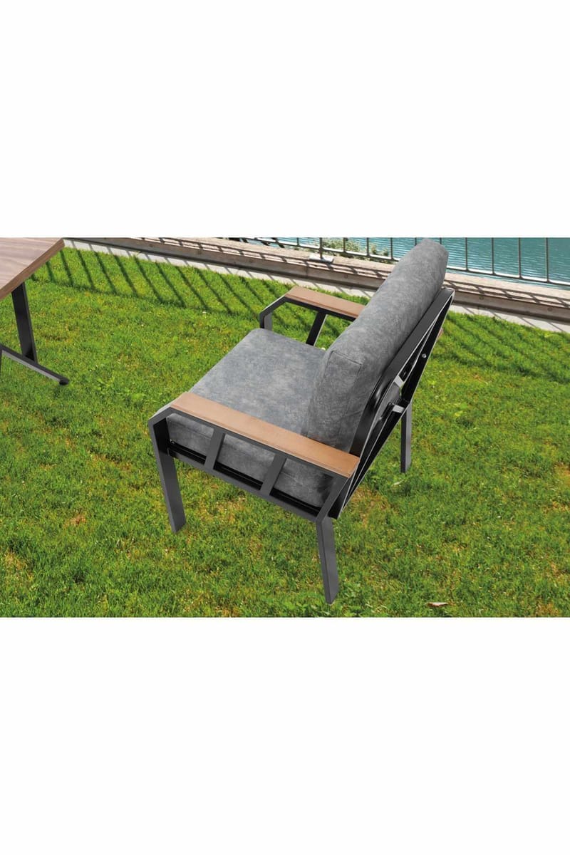 Garden Lounge Set Atelier Del Sofa Mørkegrå - Mørkegrå - Havemøbler - Loungemøbler - Sofagrupper udendørs