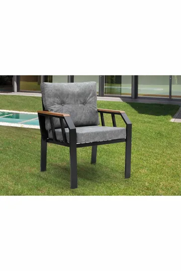 Garden Lounge Set Atelier Del Sofa Mørkegrå - Mørkegrå - Havemøbler - Loungemøbler - Sofagrupper udendørs