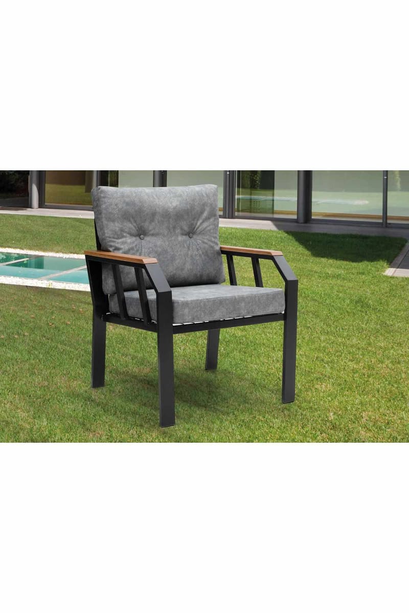 Garden Lounge Set Atelier Del Sofa Mørkegrå - Mørkegrå - Havemøbler - Loungemøbler - Sofagrupper udendørs