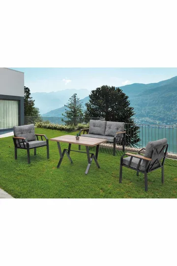 Garden Lounge Set Atelier Del Sofa Mørkegrå
