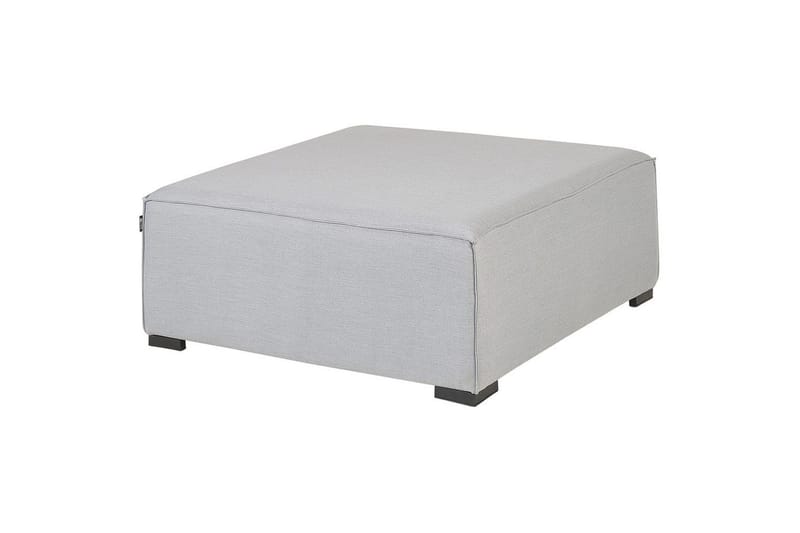 Hörnsoffa med fotpall Beliani Arezzo Beige/svart, Högervänd Grey, Black Left-faced - Havemøbler - Loungemøbler - Loungesofaer