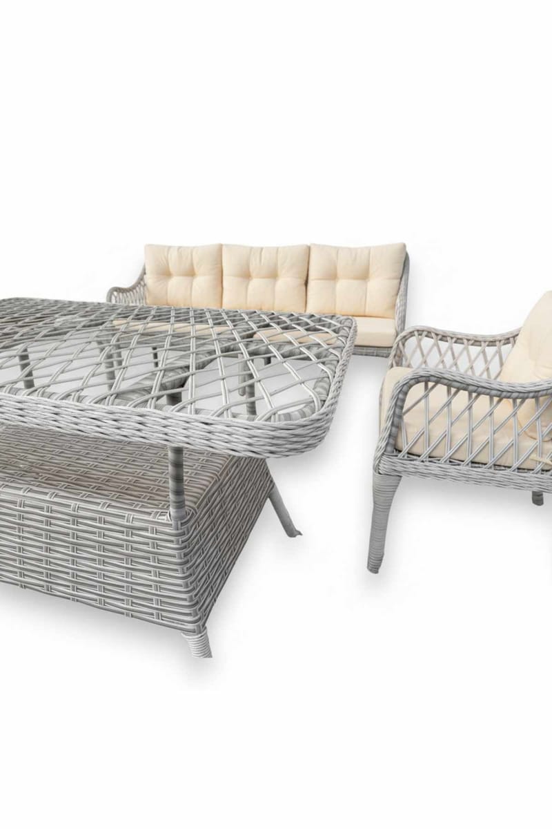 Haveloungesæt Atelier Del Sofa Hisar 3+1+1 (170 x 78 x 56 cm) Beige - Havemøbler - Loungemøbler - Sofagrupper udendørs