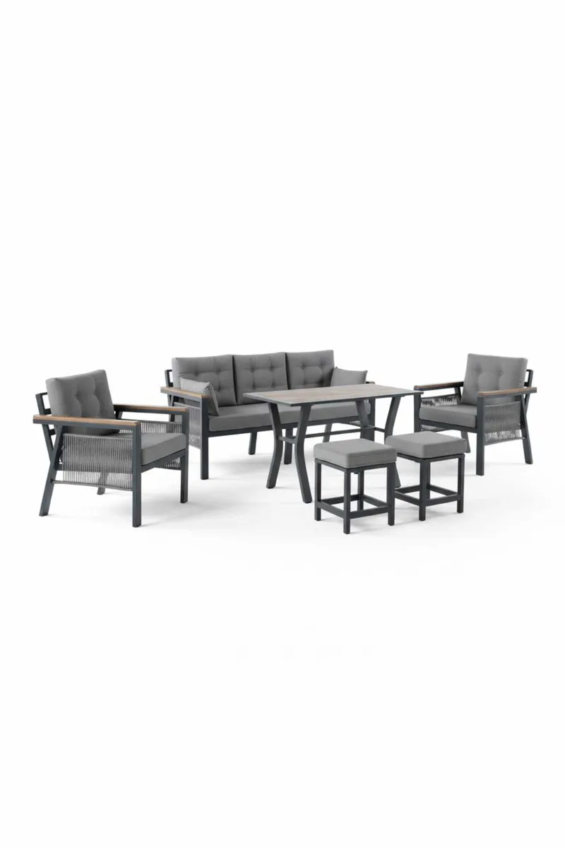 Haveloungesæt Atelier Del Sofa Lilyum 3+1+1+2 (170 x 78 x 60 cm) Grå, undefined