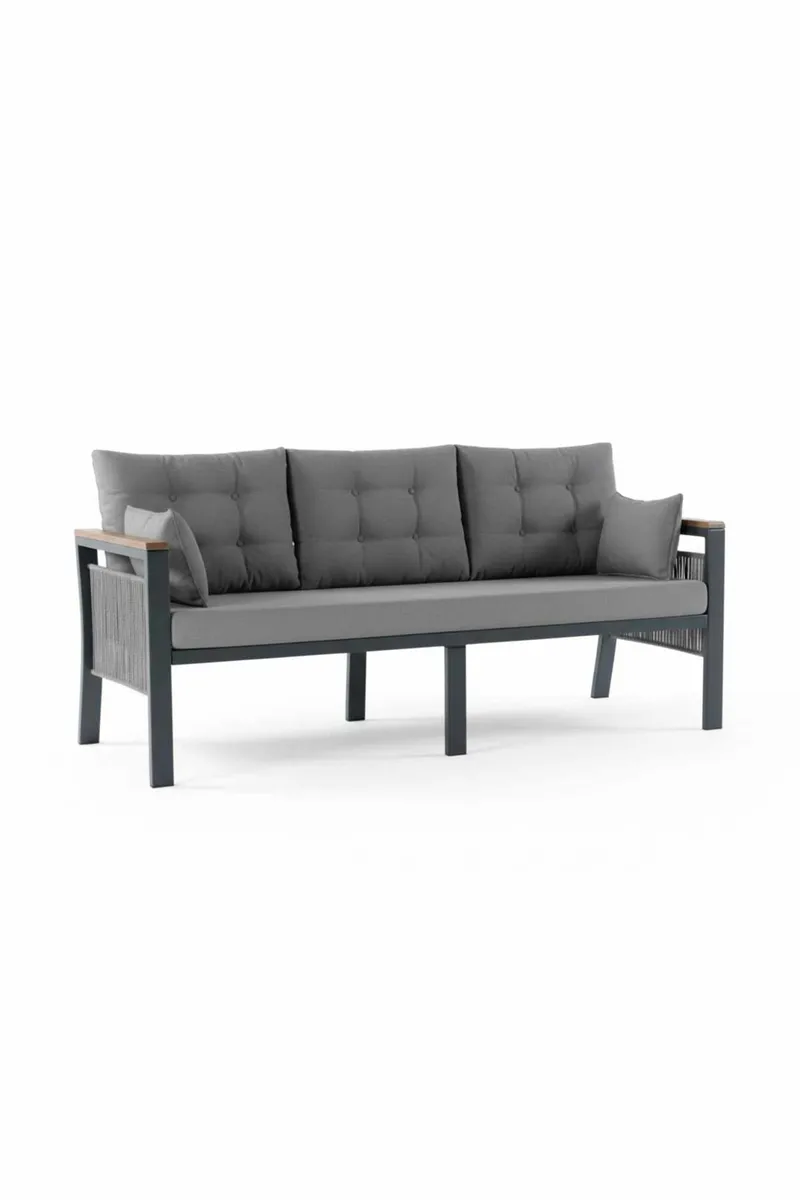 Haveloungesæt Atelier Del Sofa Lilyum 3+1+1+2 (170 x 78 x 60 cm) Grå - Havemøbler - Loungemøbler - Sofagrupper udendørs
