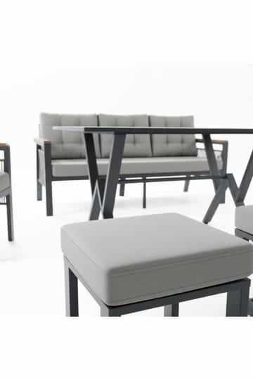 Haveloungesæt Atelier Del Sofa Lilyum 3+1+1+2 (170 x 78 x 60 cm) Grå - Havemøbler - Loungemøbler - Sofagrupper udendørs