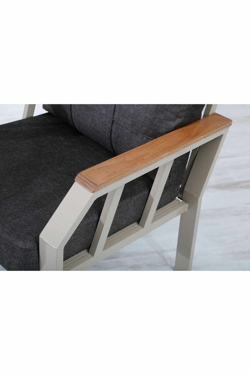 Haveloungesæt Atelier Del Sofa Nergiz 3+1+1 (200 x 78 x 58 cm) Brun - Havemøbler - Loungemøbler - Sofagrupper udendørs