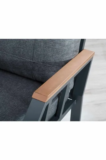 Haveloungesæt Atelier Del Sofa Nergiz 3+1+1 (200 x 78 x 58 cm) Grå - Havemøbler - Loungemøbler - Sofagrupper udendørs