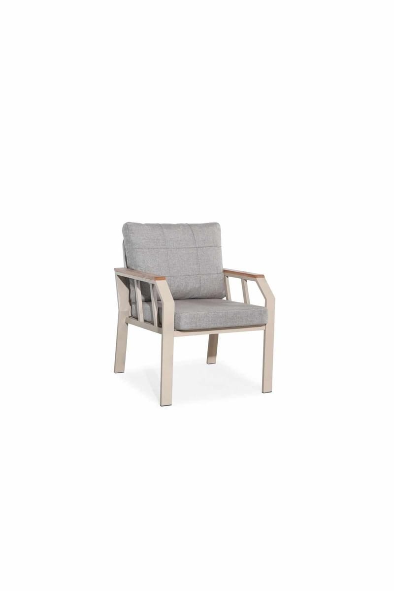 Haveloungesæt Atelier Del Sofa Nergiz 3+1+1 (200 x 78 x 58 cm) Mælkeagtig brun - Havemøbler - Loungemøbler - Sofagrupper udendørs