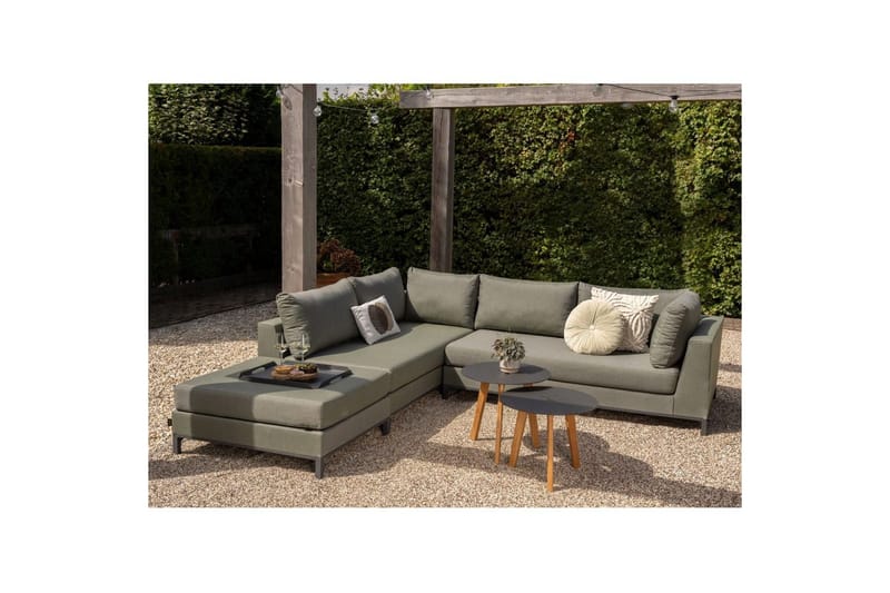 Haveloungesæt Sicilien - Grøn, Venstre - Havemøbler - Loungemøbler - Loungesofaer