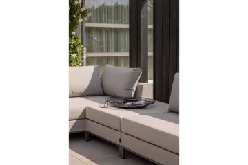 Haveloungesæt Sicilien - Taupe, Venstre - Havemøbler - Loungemøbler - Loungesofaer