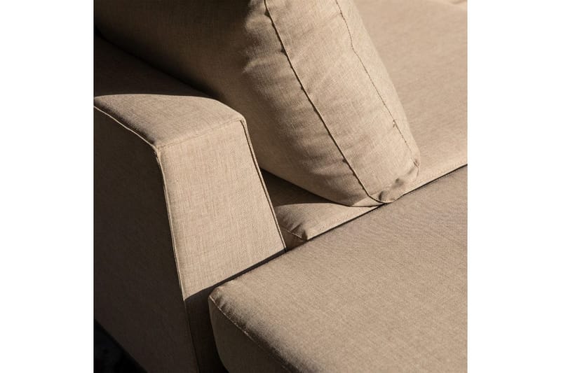 Haveloungesæt Sicilien - Taupe, Venstre - Havemøbler - Loungemøbler - Loungesofaer