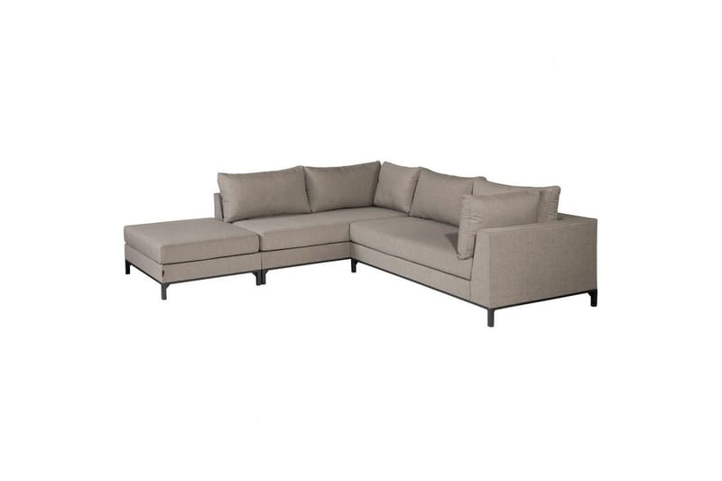 Haveloungesæt Sicilien - Taupe, Venstre - Havemøbler - Loungemøbler - Loungesofaer