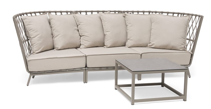 Hillerstorp Jet Set Loungesofa 3-personers - Beige - Havemøbler - Loungemøbler - Loungesofaer