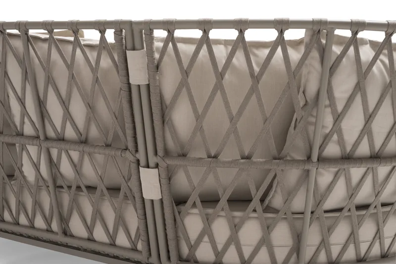 Hillerstorp Jet Set Loungesofa 3-personers - Beige - Havemøbler - Loungemøbler - Loungesofaer
