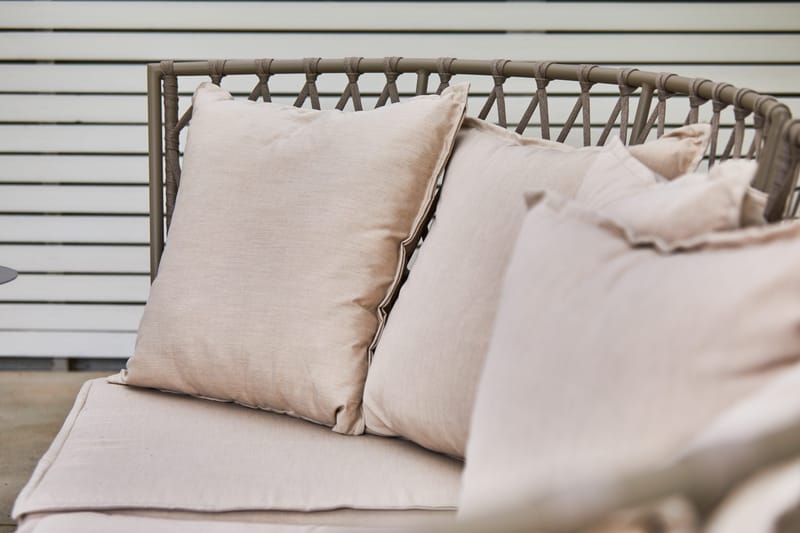 Hillerstorp Jet Set Loungesofa 3-personers - Beige - Havemøbler - Loungemøbler - Loungesofaer