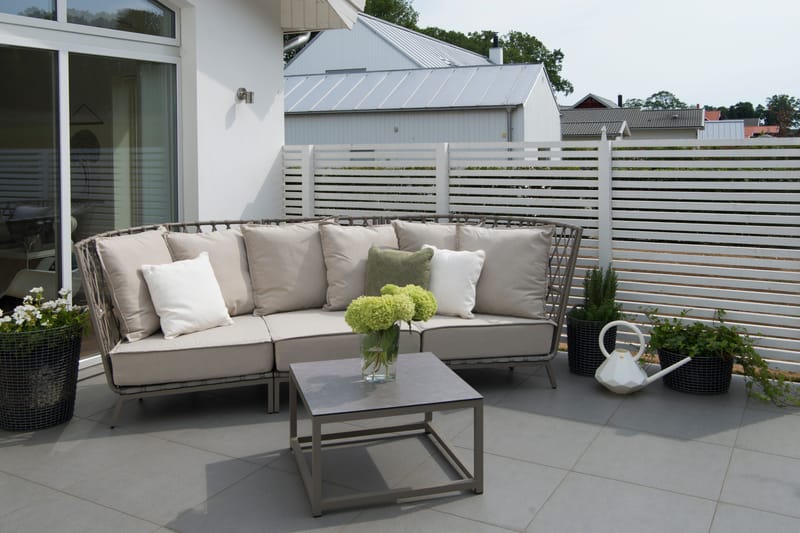Hillerstorp Jet Set Loungesofa 3-personers - Beige - Havemøbler - Loungemøbler - Loungesofaer