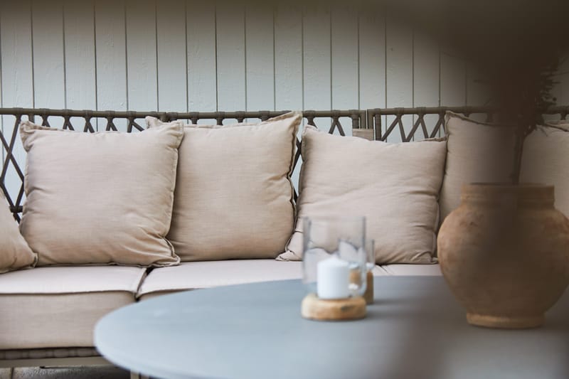 Hillerstorp Jet Set Loungesofa 3-personers - Beige - Havemøbler - Loungemøbler - Loungesofaer