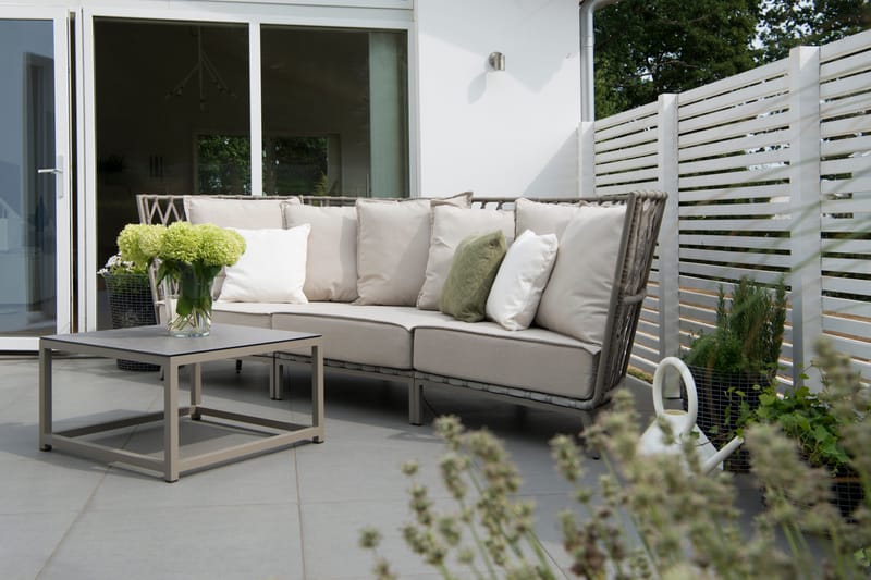 Hillerstorp Jet Set Loungesofa 3-personers - Beige - Havemøbler - Loungemøbler - Loungesofaer