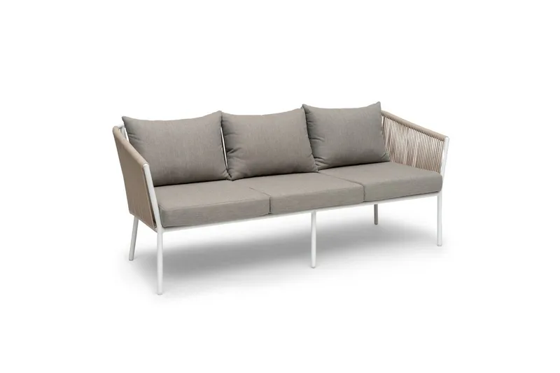 Hillerstorp Lersund udendørssofa hvid/beige, Hvid/Beige