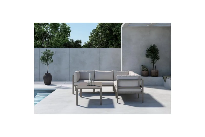 Hjørnesektion 3+2 Copacabana - Brun - Havemøbler - Loungemøbler - Loungesofaer