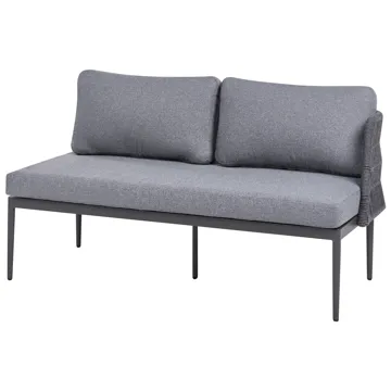 Hjørnesofa udendørs med bord 3-personers Leffe højrevendt - Grå - Havemøbler - Loungemøbler - Sofagrupper udendørs