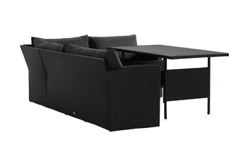 James Light Sofagruppe 5-personers - Sort - Havemøbler - Loungemøbler - Sofagrupper udendørs