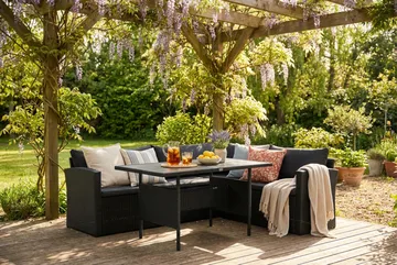 James Light Sofagruppe 5-personers - Sort - Havemøbler - Loungemøbler - Sofagrupper udendørs