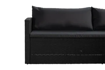 James Light Sofagruppe 5-personers - Sort - Havemøbler - Loungemøbler - Sofagrupper udendørs