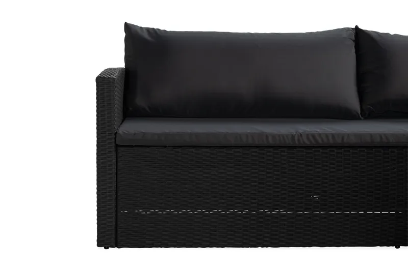 James Light Sofagruppe 5-personers - Sort - Havemøbler - Loungemøbler - Sofagrupper udendørs
