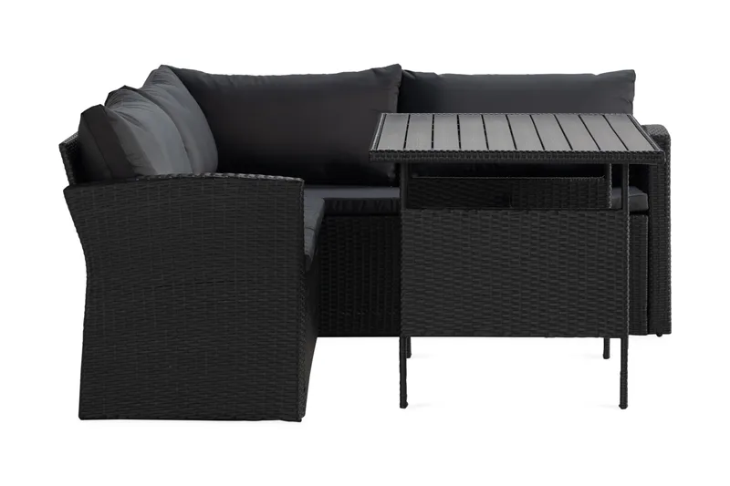 James Light Sofagruppe 5-personers - Sort - Havemøbler - Loungemøbler - Sofagrupper udendørs