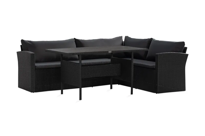 James Light Sofagruppe 5-personers - Sort - Havemøbler - Loungemøbler - Sofagrupper udendørs