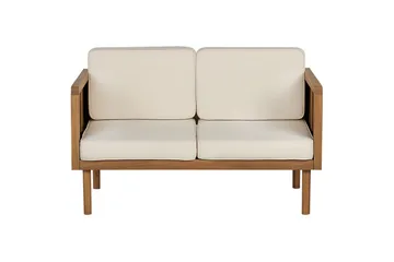 Loungegrupp Beliani Baratti 5-Sits Light wood||Beige - Havemøbler - Loungemøbler - Sofagrupper udendørs