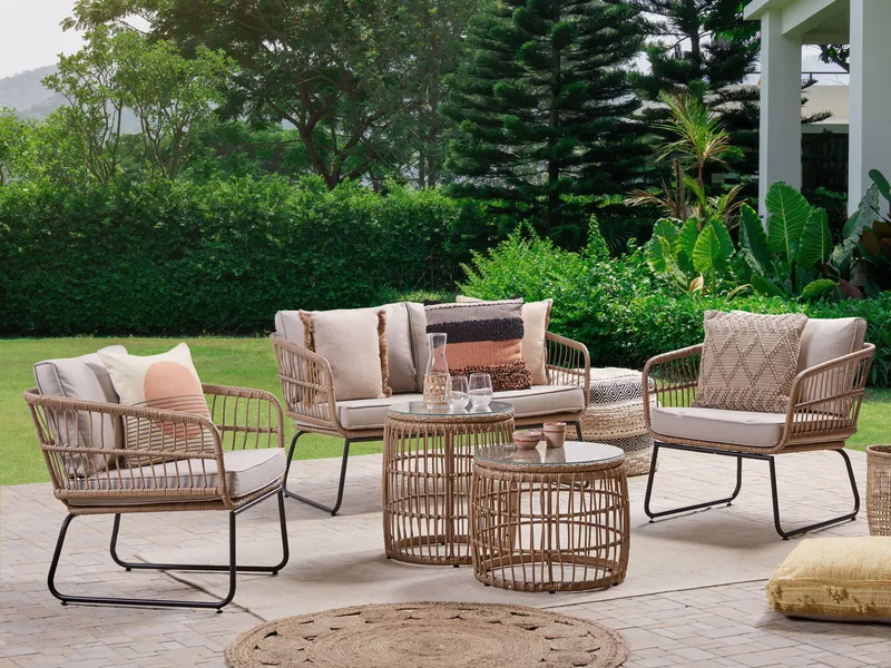 Loungegruppe Ravello - beige - Havemøbler - Loungemøbler - Sofagrupper udendørs