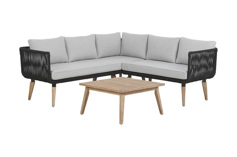 Alcamo Loungesæt - Grå - Altanmøbler - Sofagrupper udendørs - Loungesæt