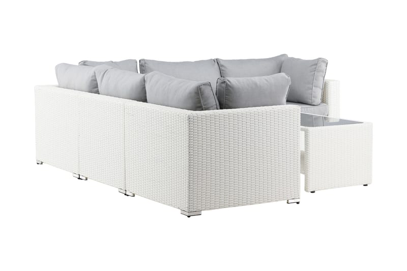 Amazon Loungesofa Grå/Hvid - Venture Home - Altanmøbler - Sofagrupper udendørs - Loungesæt
