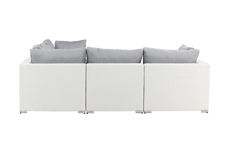 Amazon Loungesofa Grå/Hvid - Venture Home - Altanmøbler - Sofagrupper udendørs - Loungesæt