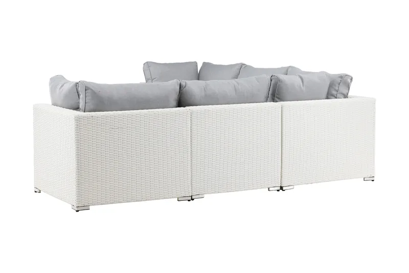 Amazon loungesofa til udendørs brug - Grå/hvid - Havemøbler - Loungemøbler - Loungesæt