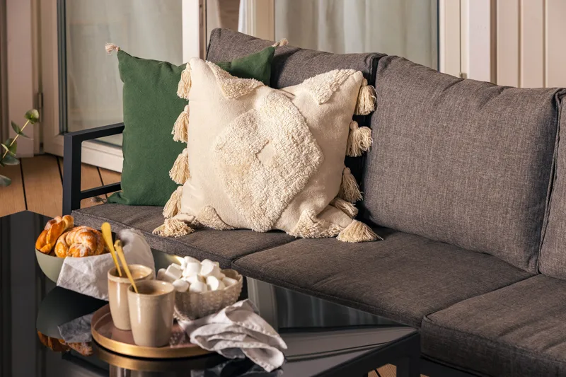 Ariany Sofagruppe - Sort/Grå - Havemøbler - Loungemøbler - Loungesæt