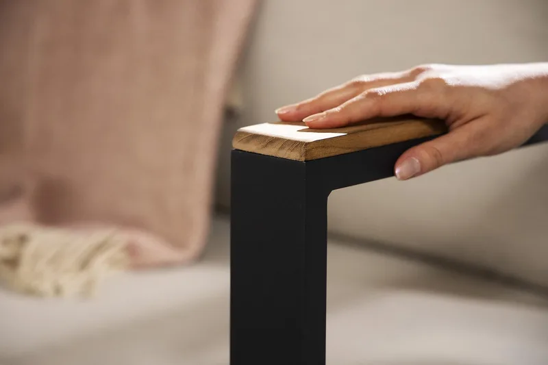 Aspvik Loungesæt - Sort/Teak - Havemøbler - Loungemøbler - Loungesæt