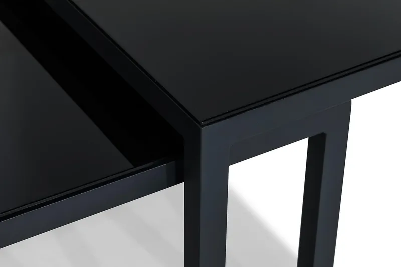 Aspvik Loungesæt - Sort/Teak - Havemøbler - Loungemøbler - Loungesæt