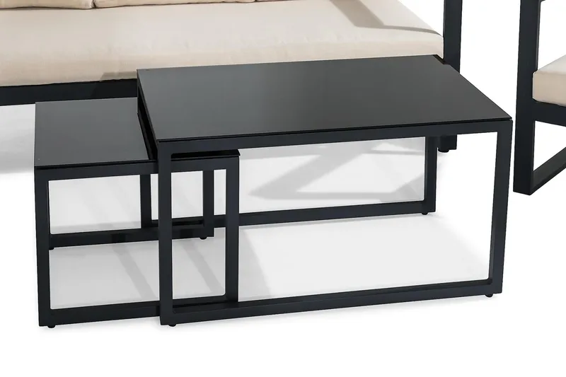 Aspvik Sofagruppe - Sort/Teak - Havemøbler - Loungemøbler - Loungesæt