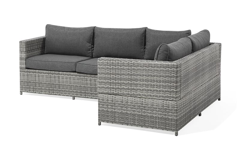 Avola Loungegruppe 212 cm - Grå - Havemøbler - Loungemøbler - Loungesæt
