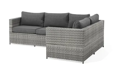 Avola Loungegruppe 212 cm - Grå - Havemøbler - Loungemøbler - Loungesæt