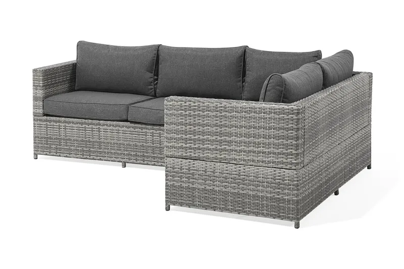 Avola Loungegruppe 212 cm - Grå - Havemøbler - Loungemøbler - Loungesæt