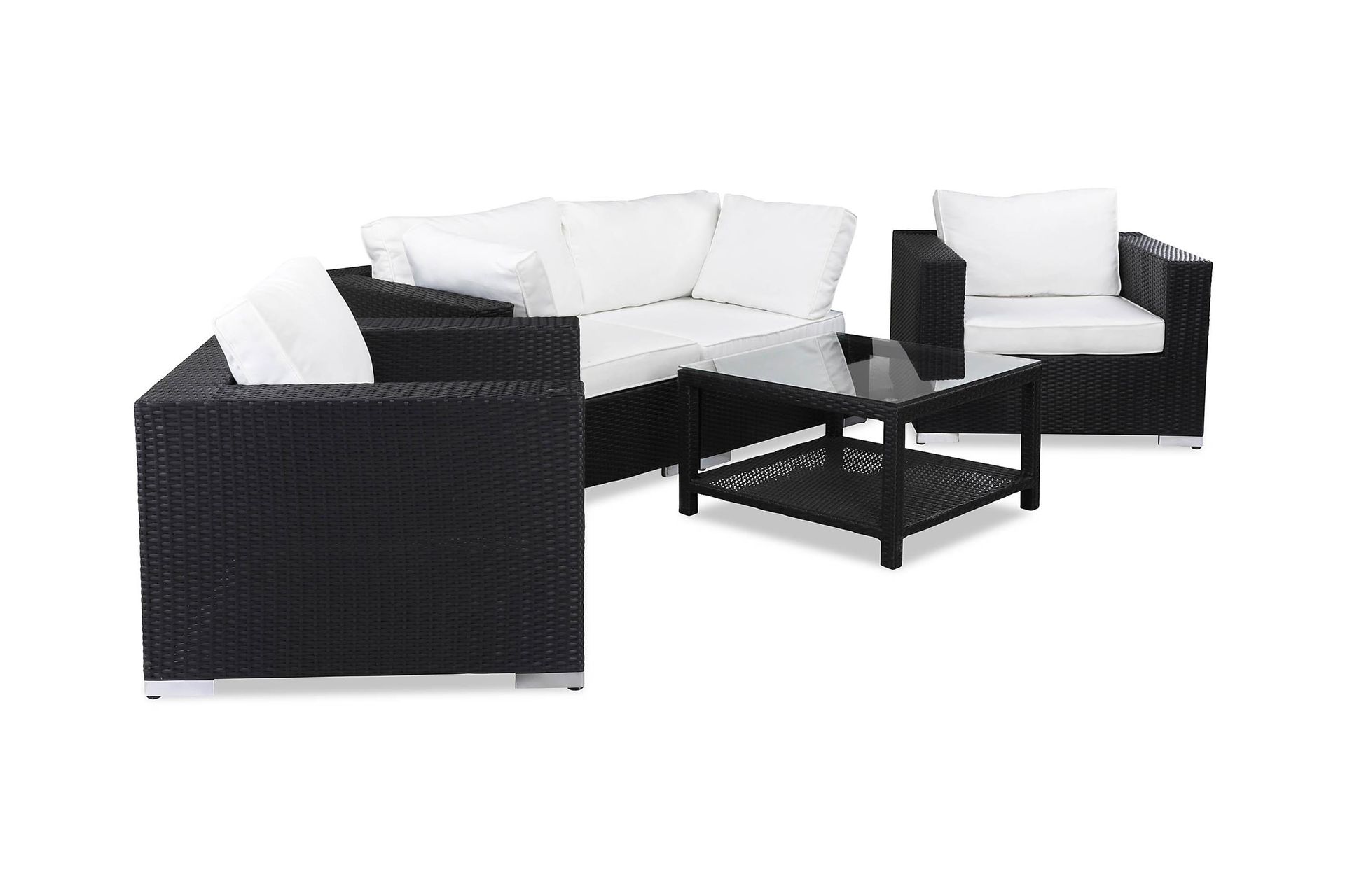 Bahamas Loungegrupp 4 - Polyrattan - Have - Udendørs miljø - Altan & terrasse - Altanmøbler