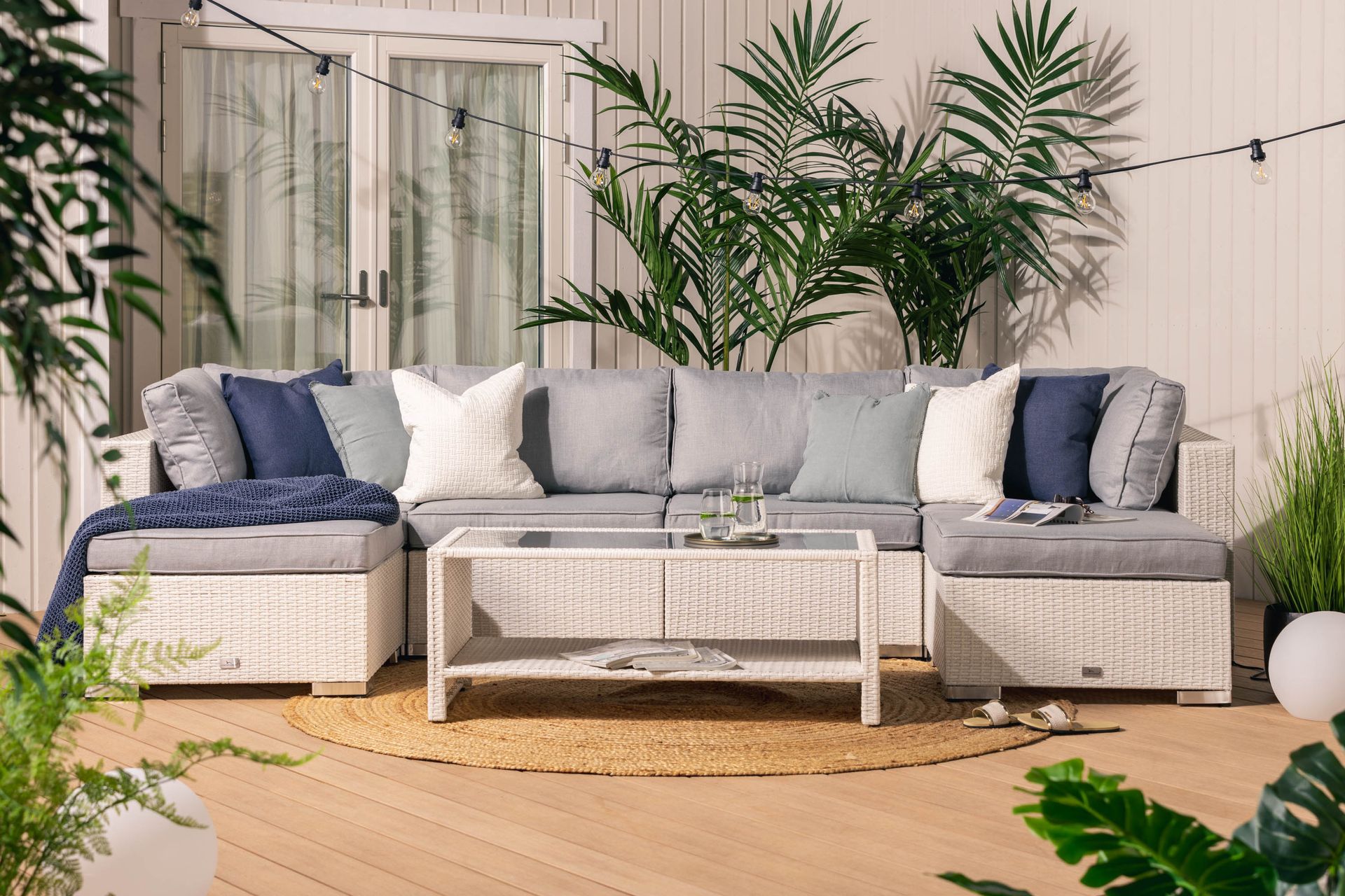 Bahamas Loungegrupp 4 - Polyrattan - Have - Udendørs miljø - Altan & terrasse - Altanmøbler